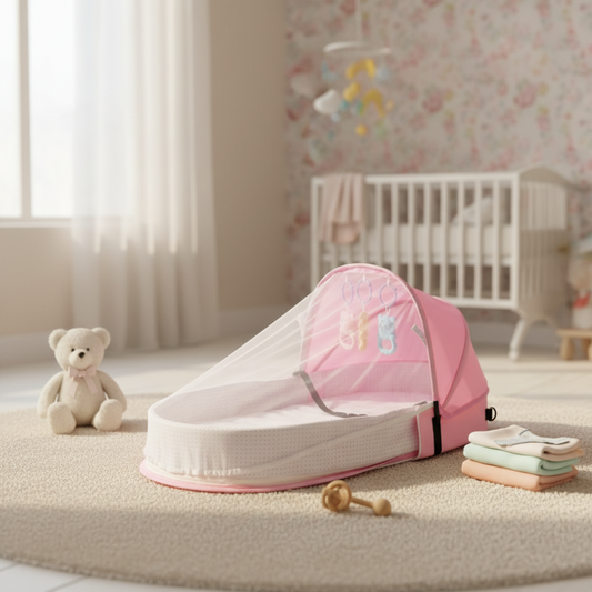 🌙 Lit Bébé Pliable Multifonction