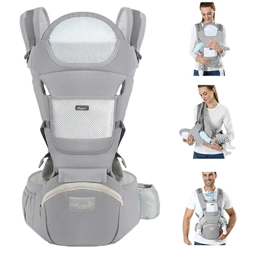 👶 Porte-bébé ergonomique multi-positions – Confort & sécurité pour bébé et parent